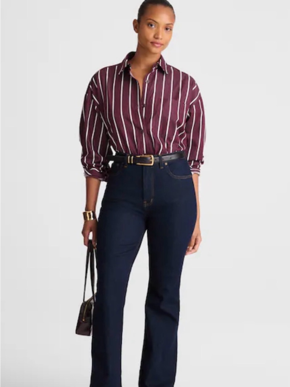 Madewell - The Curvy Stretch Flair Jean, dark wash